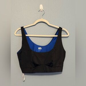 Yitty / Fabletics Black Blue Sportsbra Bralette women’s Plus size 1x